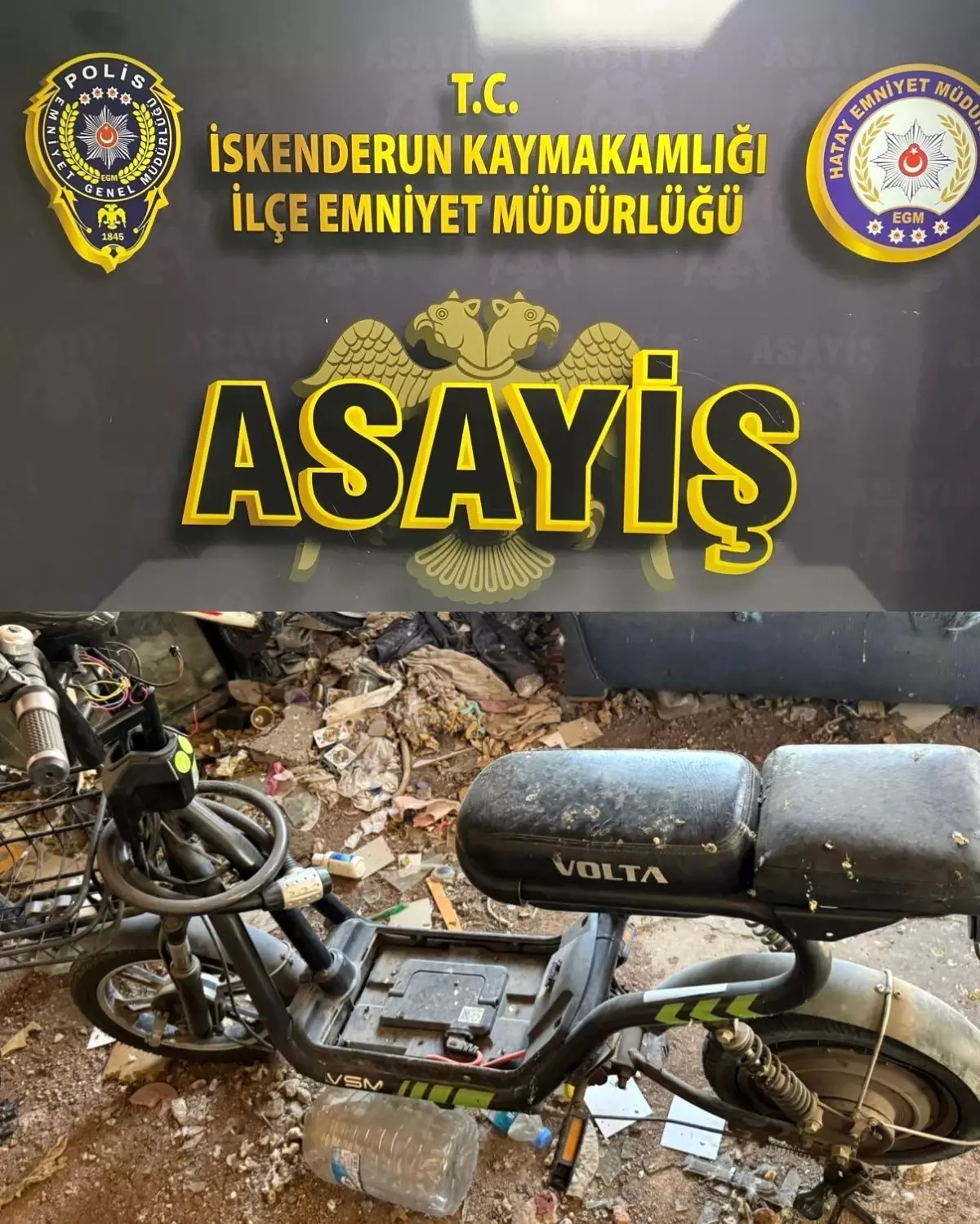 Motosiklet Hırsızı İskenderun'da Yakalandı