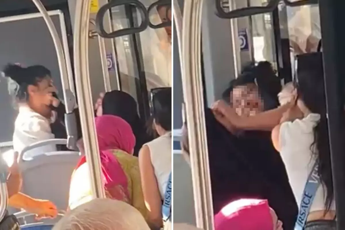 Otobüste çarşaflı kadına saldırdı: Defolun gidin bu ülkeden