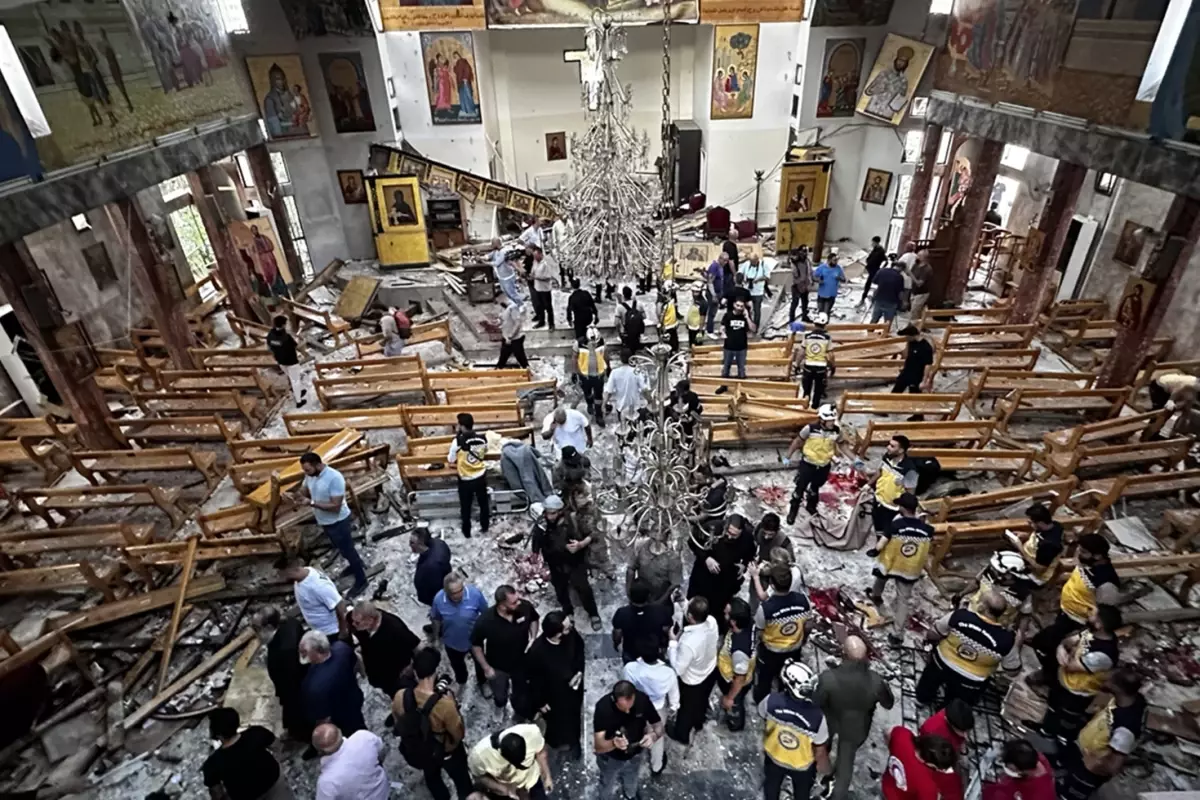 Şam'da kiliseye bombalı saldırı: Çok sayıda ölü ve yaralı var