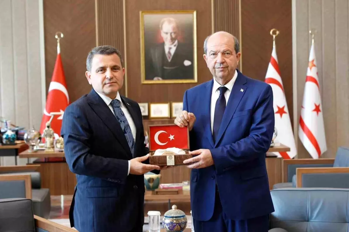 KKTC Cumhurbaşkanı Tatar, İsmail Kaşdemir'i Ağırladı