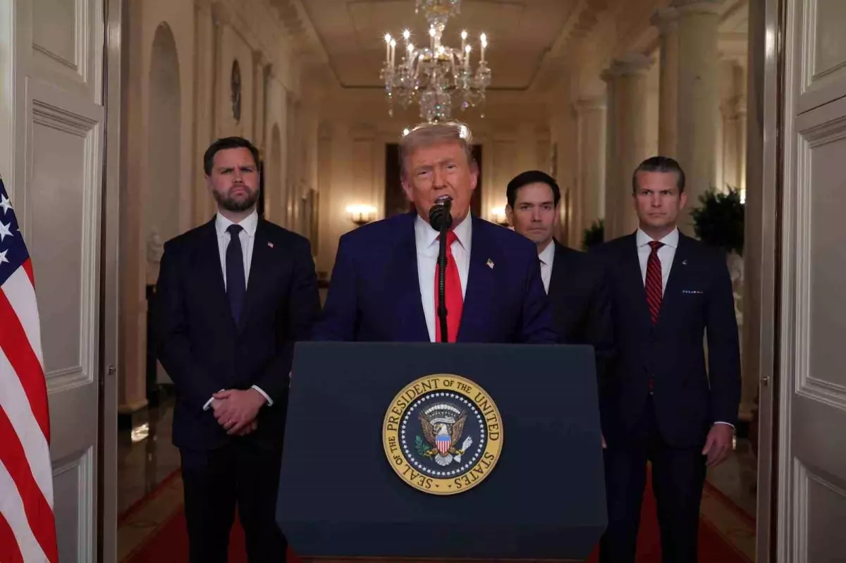 Trump, İran'a Saldırıyı 'Muhteşem Bir Askeri Başarı' Olarak Nitelendirdi