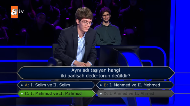 Aynı adı taşıyan hangi iki padişah dede-torun değildir?