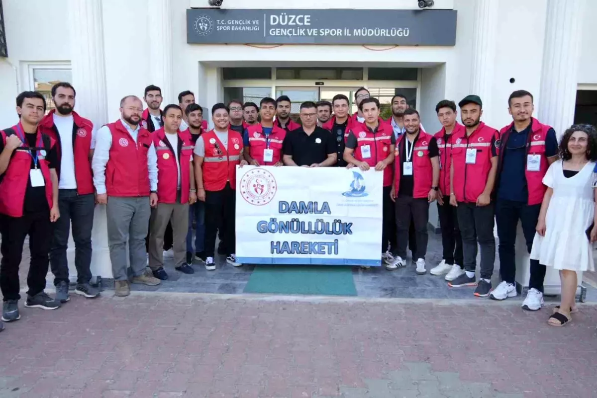 Damla Gönüllülük Hareketi Projesi ile Düzce'de Gençlik Faaliyetleri Başladı
