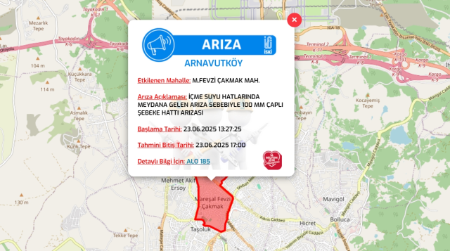 İstanbul ARNAVUTKÖY su kesintisi! 23-24 Haziran İSKİ Arnavutköy su kesintisi ne zaman bitecek, sular ne zaman gelecek?