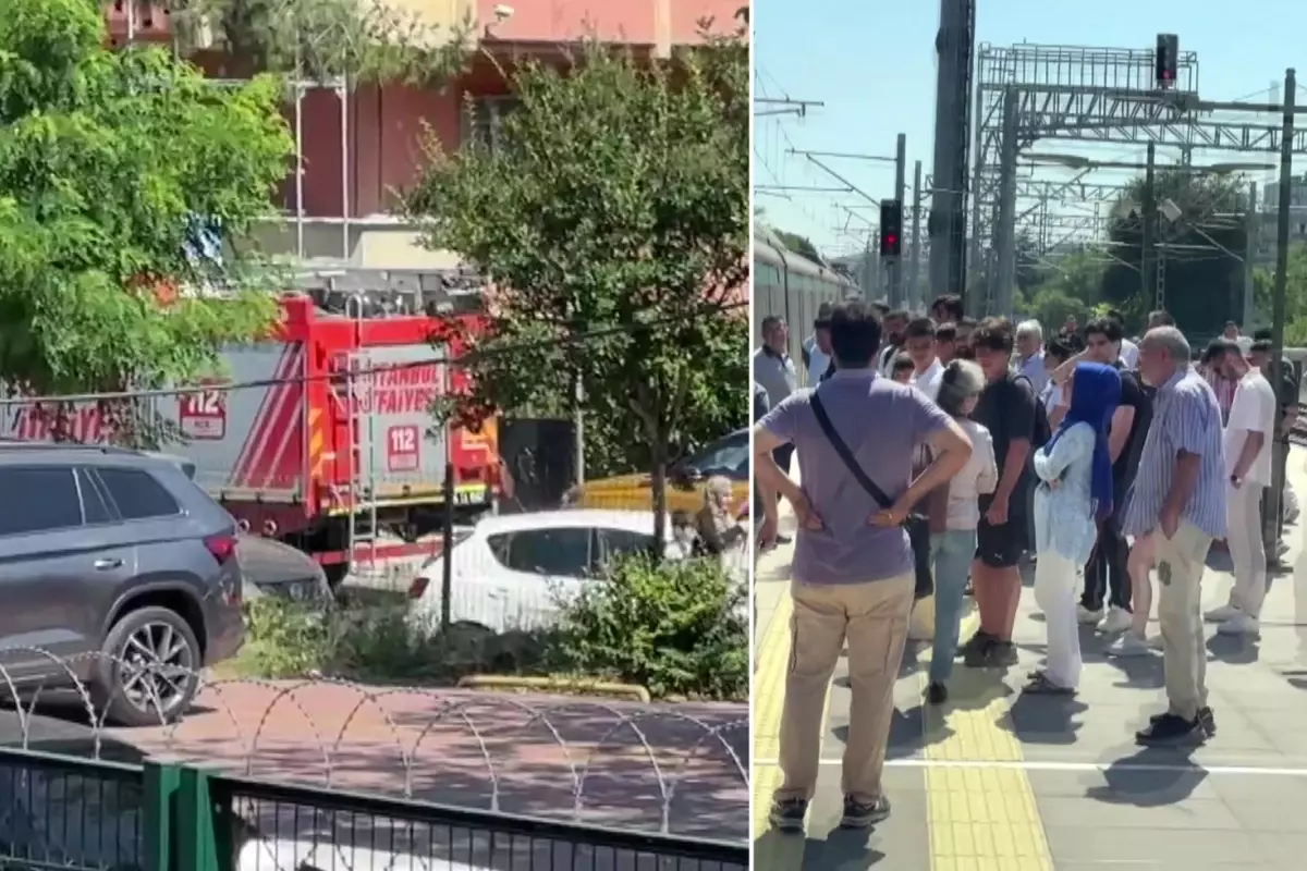 Marmaray'da intihar! Bir anda kendini raylara bıraktı