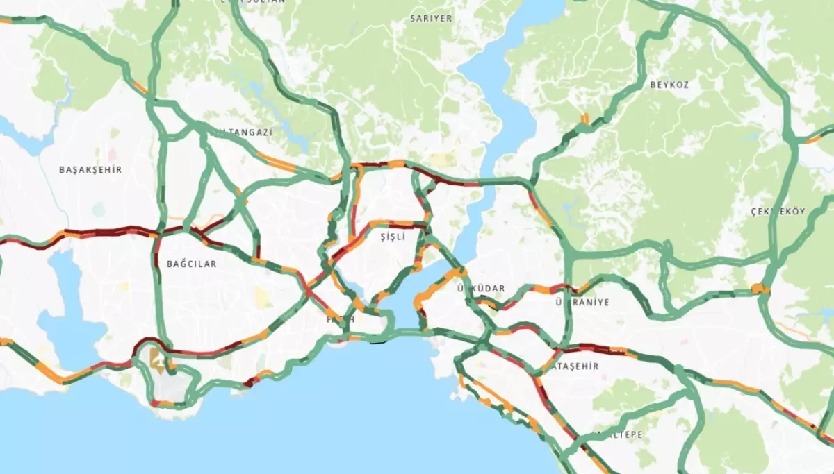 Trafik durumu haritası (CANLI) 23 Haziran İstanbul'da trafik yoğunluğu yüzde kaç?