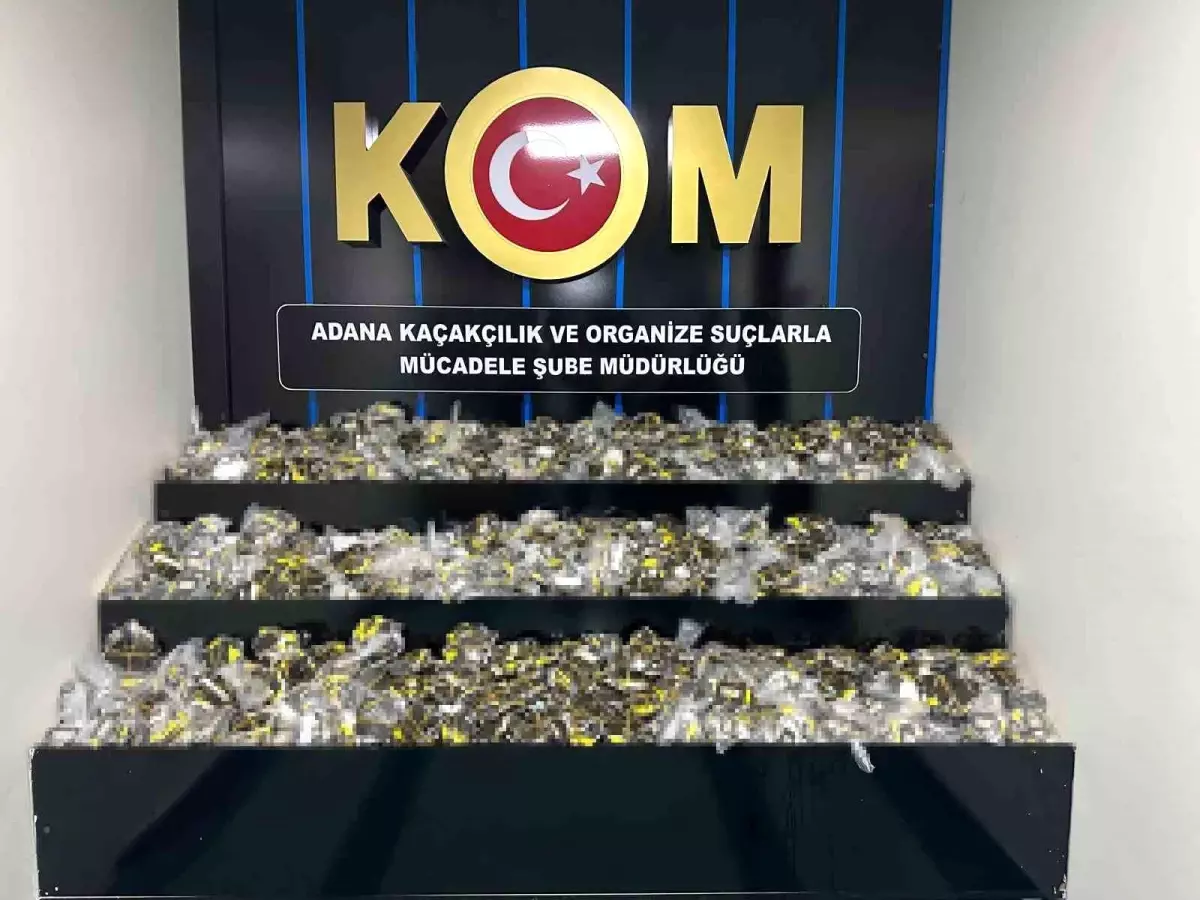 Adana'da Kaçak Tütün Operasyonu: 1 Ton 250 Kilo Tütün Ele Geçirildi