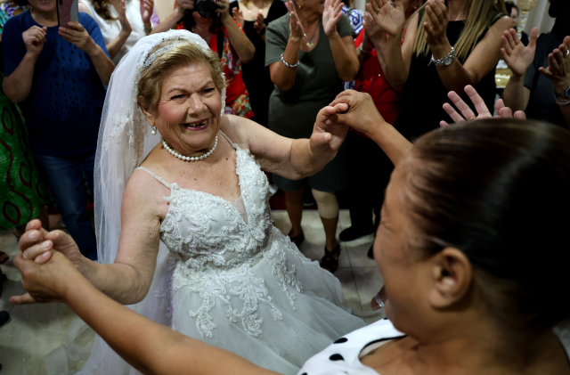 She wore a wedding dress at a symbolic wedding last year... She was found dead in the bushes