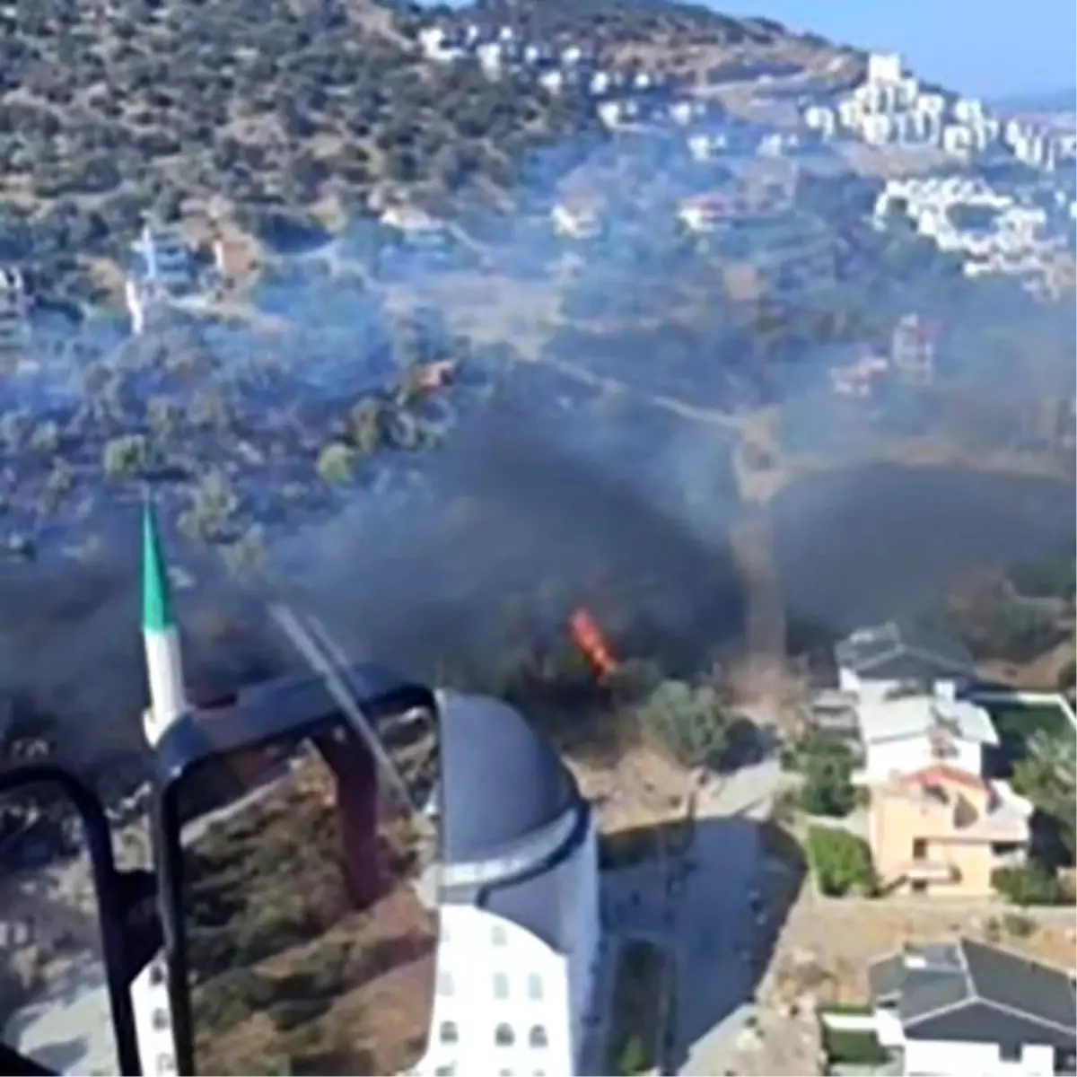 İzmir'de Yangın Alarmı: Dikili'de Alevlere Hava ve Kara Müdahalesi