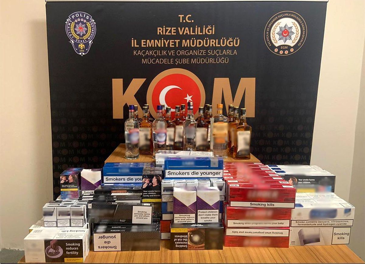 Rize'de Kaçakçılık Operasyonu: 11 Gözaltı