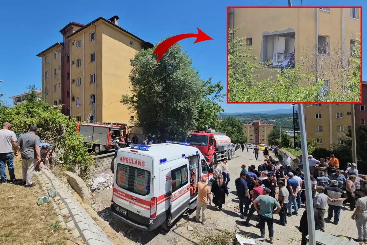 Zonguldak'ta bir apartmanda doğal gaz patlaması: 3'ü ağır 7 kişi yaralandı
