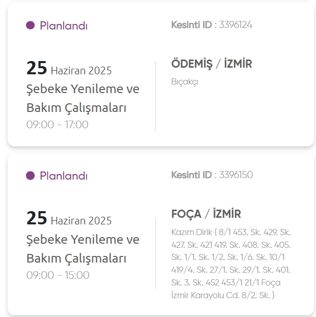 İzmir GEDİZ elektrik kesintisi! 25 Haziran İzmir'de elektrik kesintisi ne zaman bitecek, elektrikler ne zaman gelecek?
