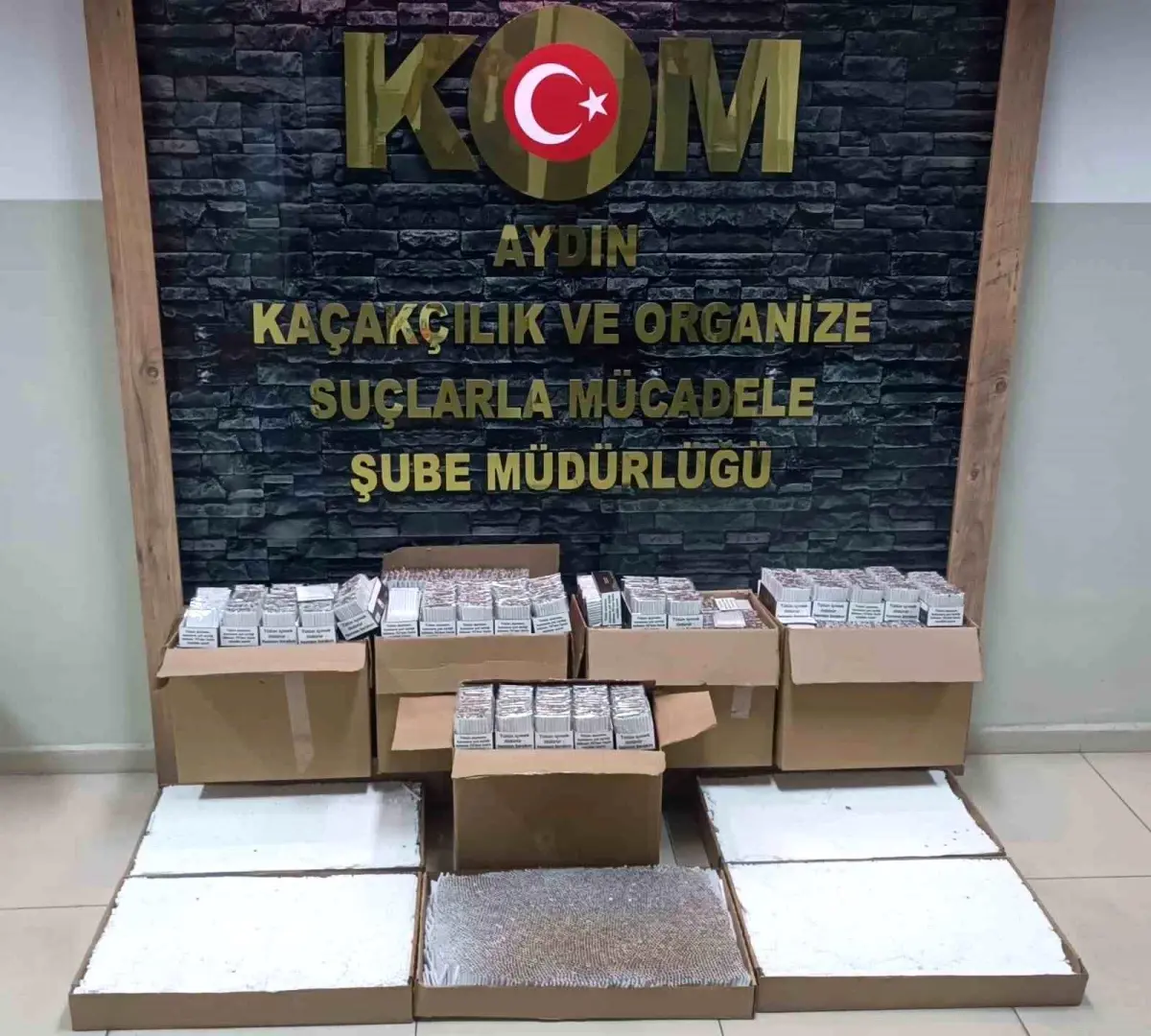 Aydın'da Kaçak Tütün Operasyonu: 77 Bin 500 Dolu Makaron Ele Geçirildi