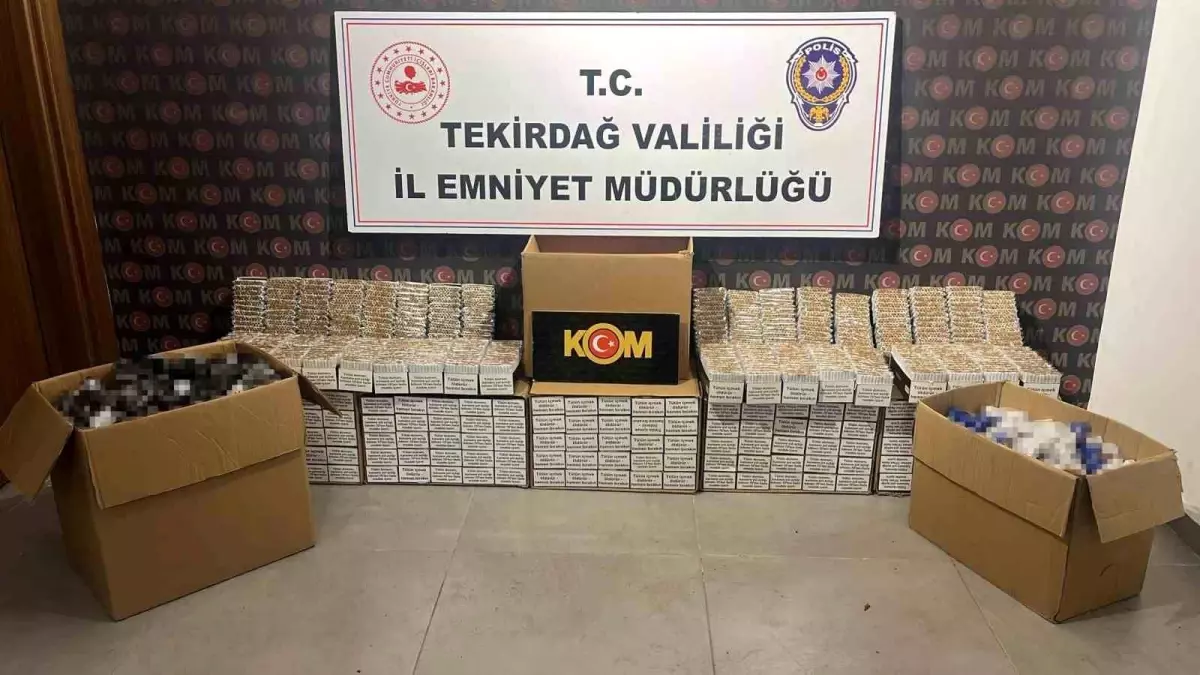 Tekirdağ'da Kaçak Tütün Operasyonu: 5 Gözaltı