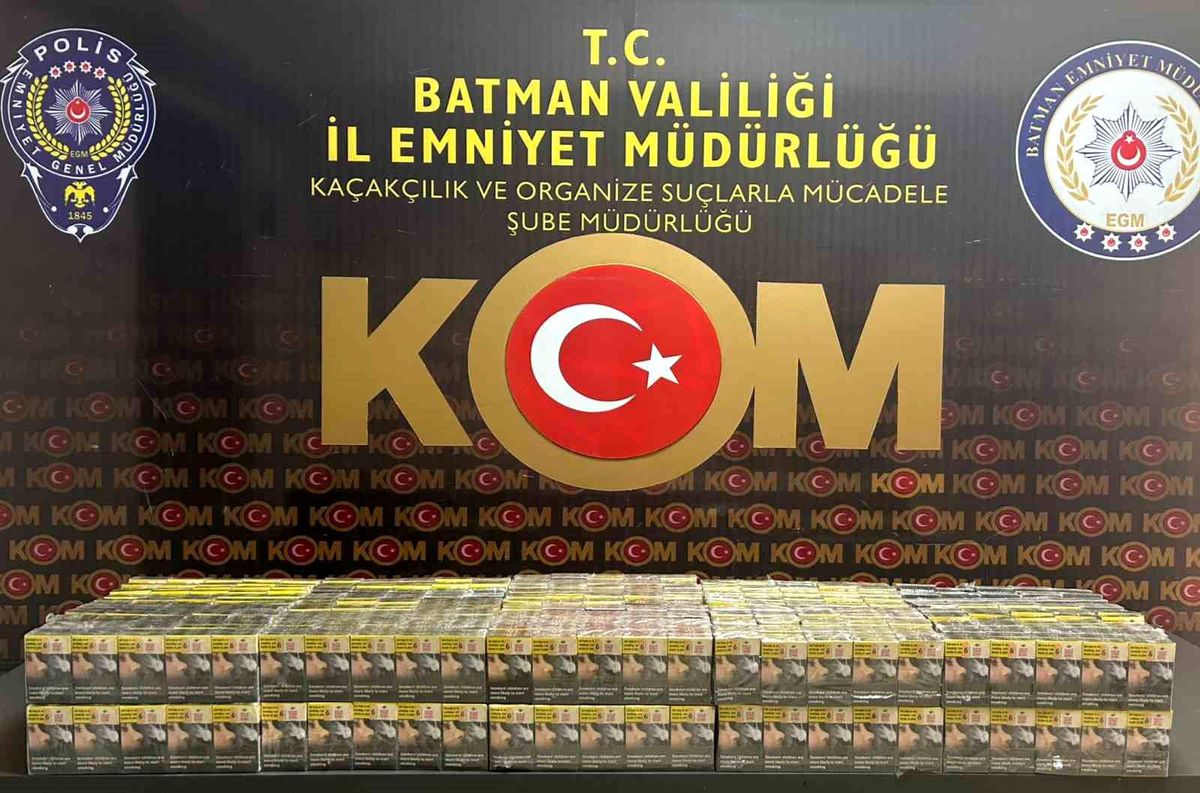 Batman'da Gümrük Kaçağı 1300 Paket Sigara Ele Geçirildi