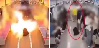 Boşanmak isteyen karısına kızdı, kalabalık metro vagonunu ateşe verdi