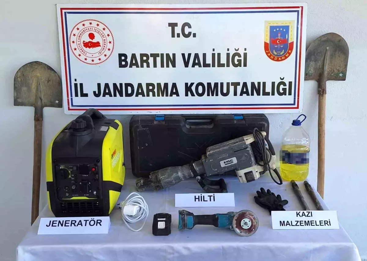 Bartın'da Define Avcılarına Jandarma Baskını