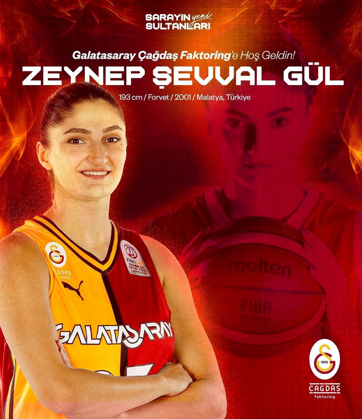 Galatasaray Kadın Basketbol Takımı Zeynep Şevval Gül'ü Transfer Etti