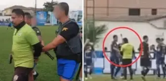 Hakem uyuşturucu operasyonunda sahada kelepçelenerek gözaltına alındı