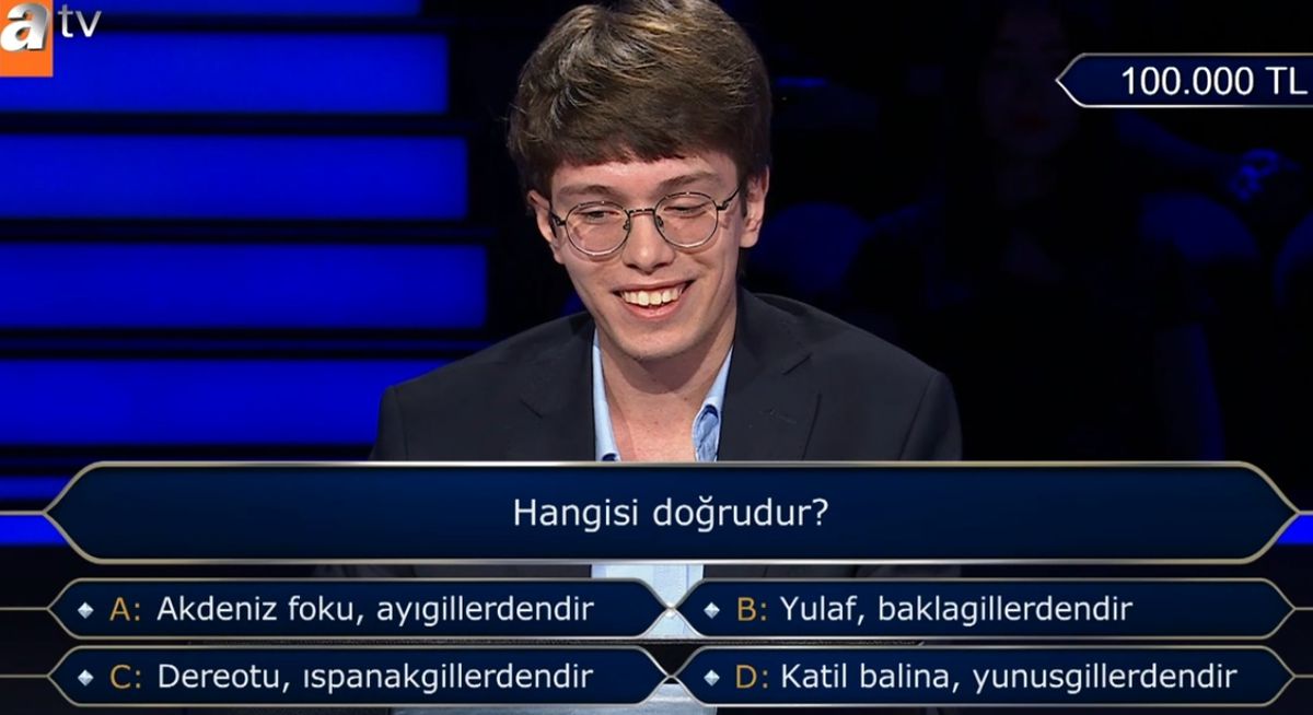 Hangisi doğrudur (Akdeniz foku, ayı gillerdendir, Yulaf, baklagillerdendir, Dereotu, ıspanak gillerdendir, Katil balina, yunusgillerdendir)?