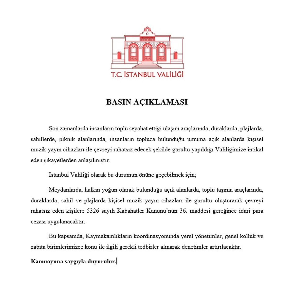İstanbul'da Gürültü Cezaları Artıyor
