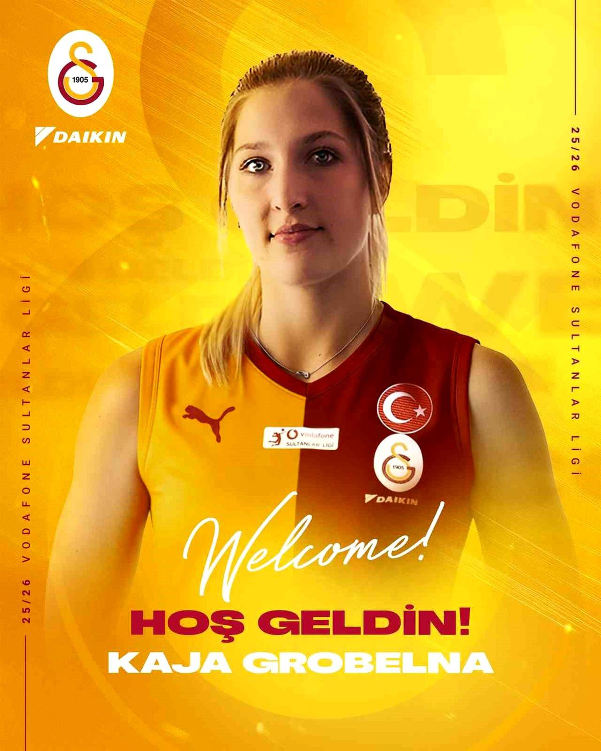Galatasaray Kadın Voleybol Takımı, Kaja Grobelna ile Sözleşme İmzaladı