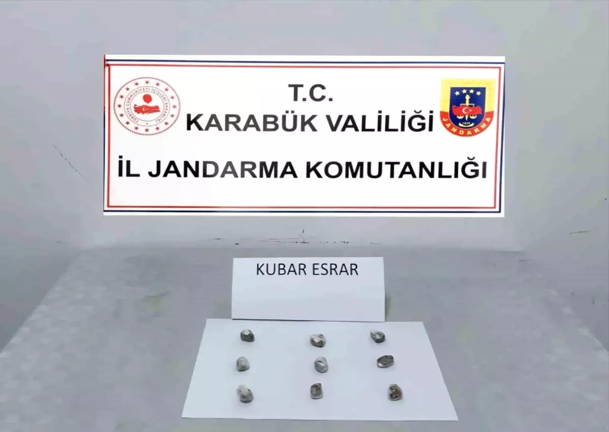 Karabük'te 9,57 Gram Kubar Esrar Ele Geçirildi