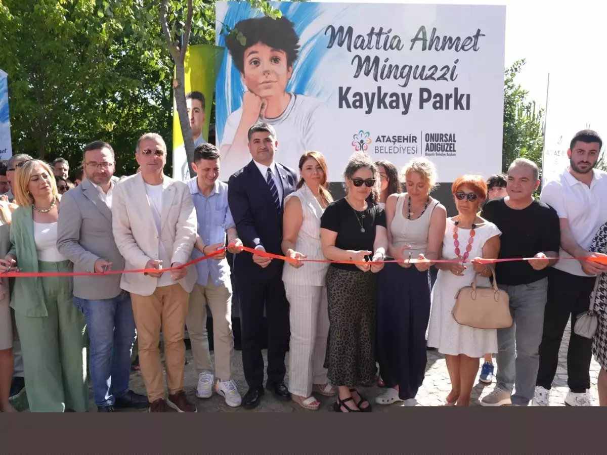 Ataşehir'de Mattia Ahmet Minguzzi Kaykay Parkı açıldı