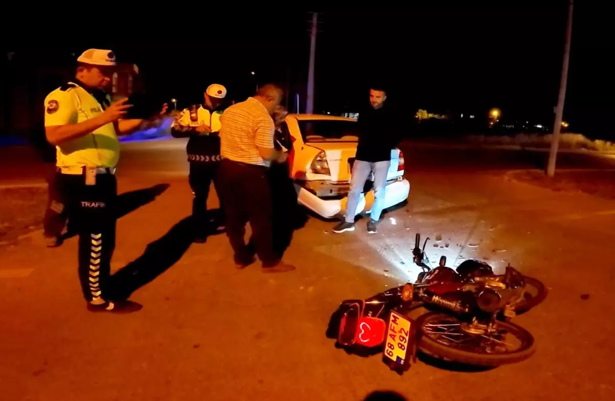 Aksaray'da Motosiklet Kazası: Sürücü Ağır Yaralandı