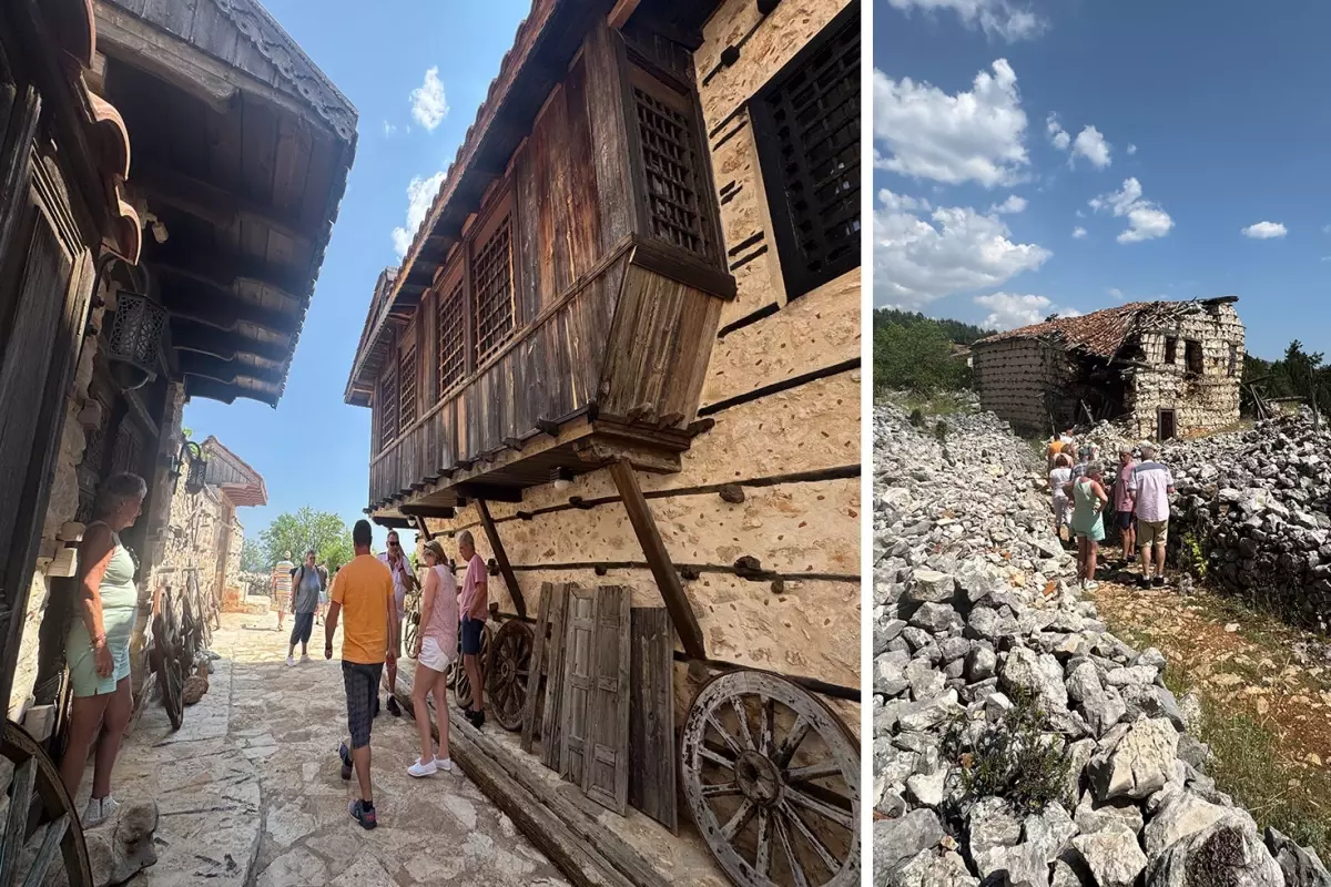 Antalya'nın 15 haneli 50 nüfuslu beton yapı bulunmayan 800 yıllık tarihi köyüne turist akını