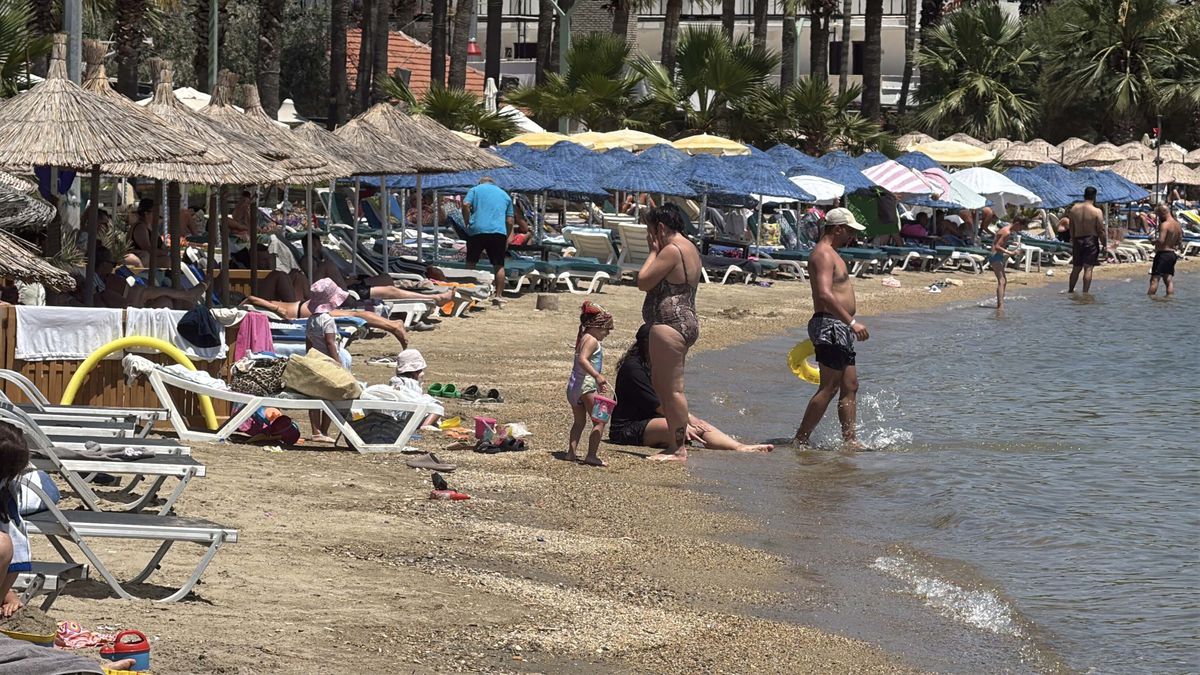 Bodrum'da Hava Sıcaklığı 40 Dereceye Yükseldi