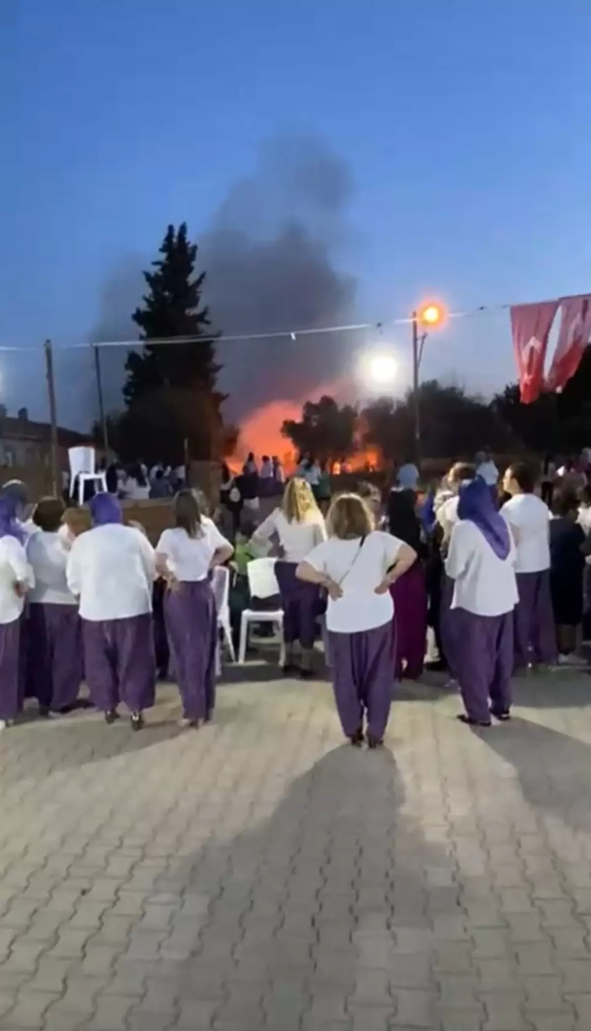 Karacabey'de Şalvar Gecesi Havai Fişekleri Yangına Neden Oldu