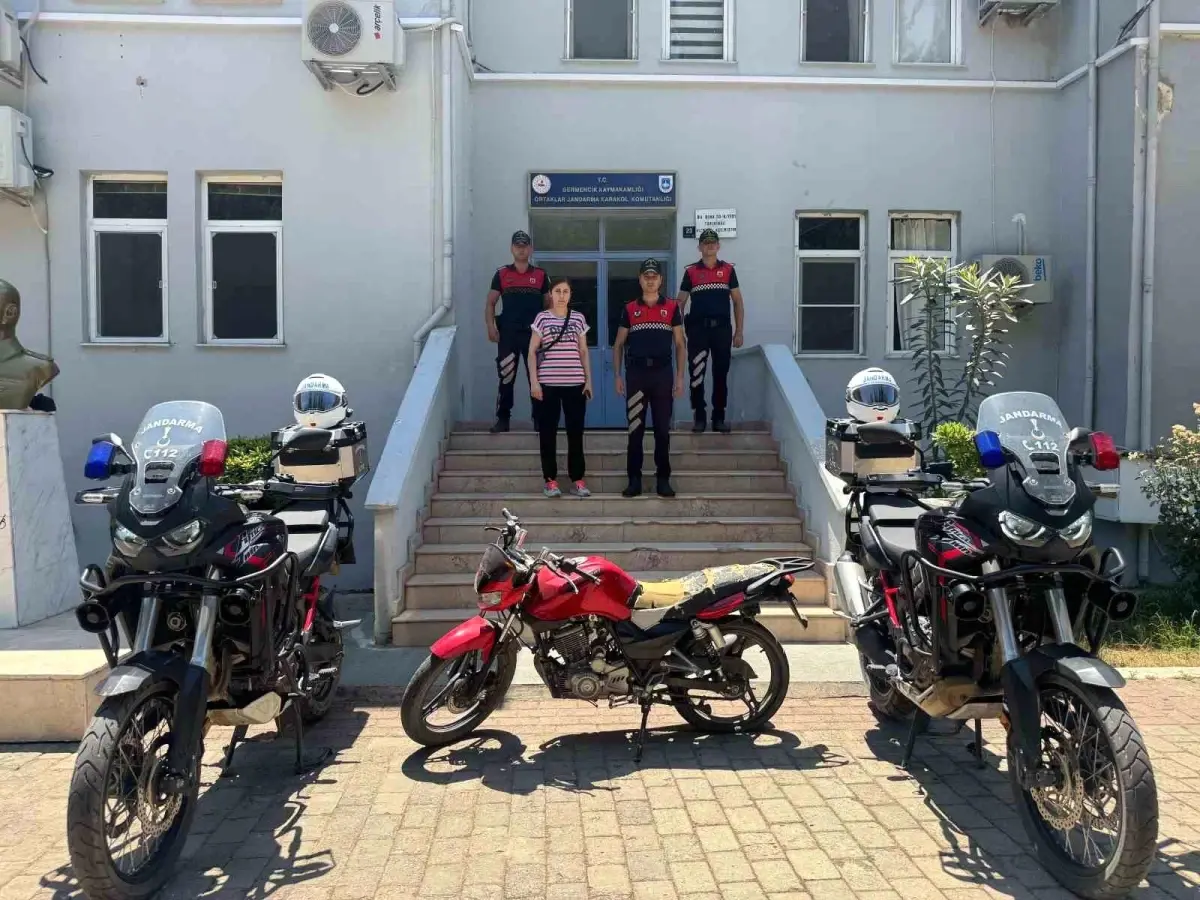 Çalınan Motosiklet Germencik'te Bulundu