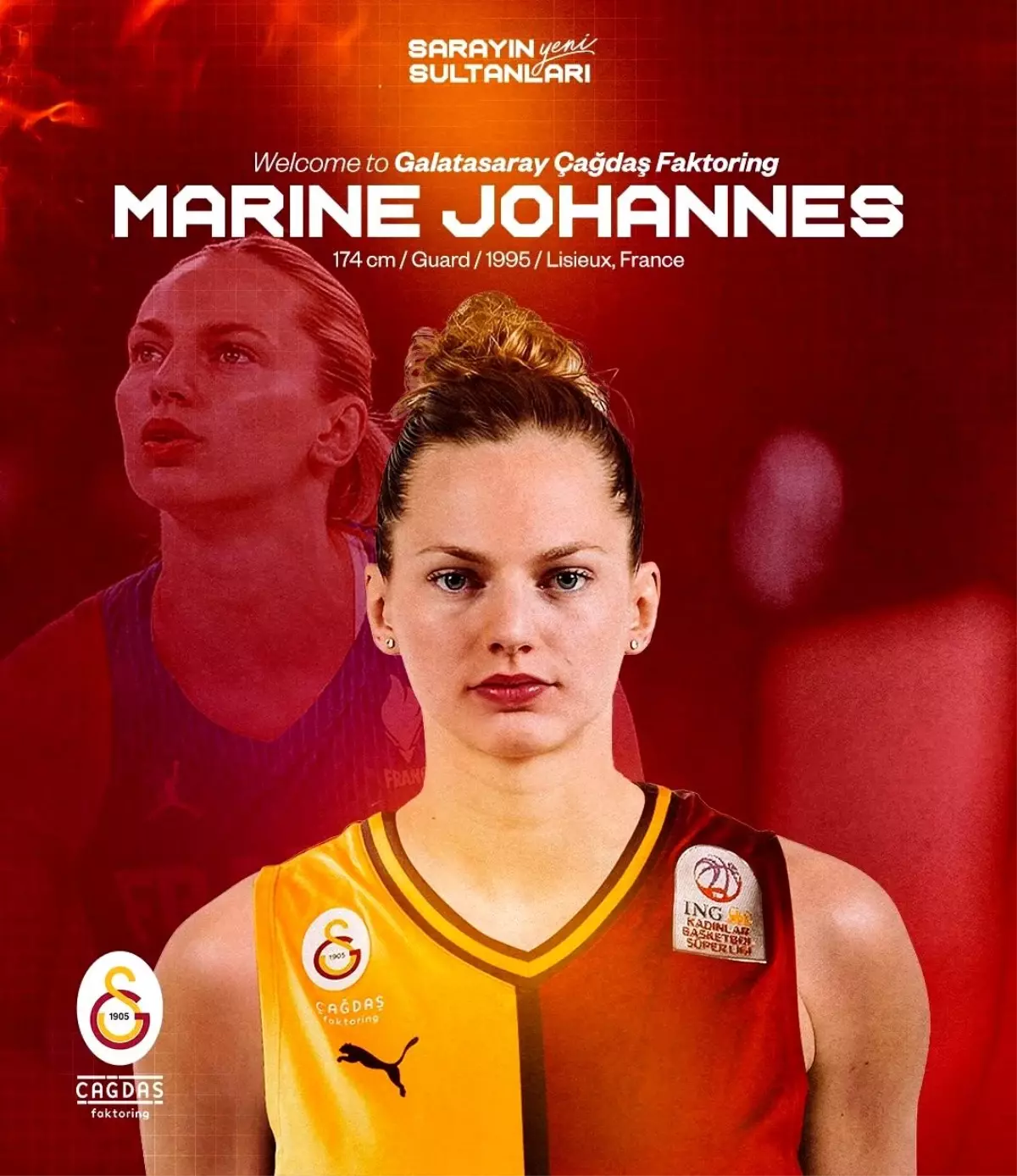 Galatasaray Kadın Basketbol Takımı Marine Johannes'i Transfer Etti