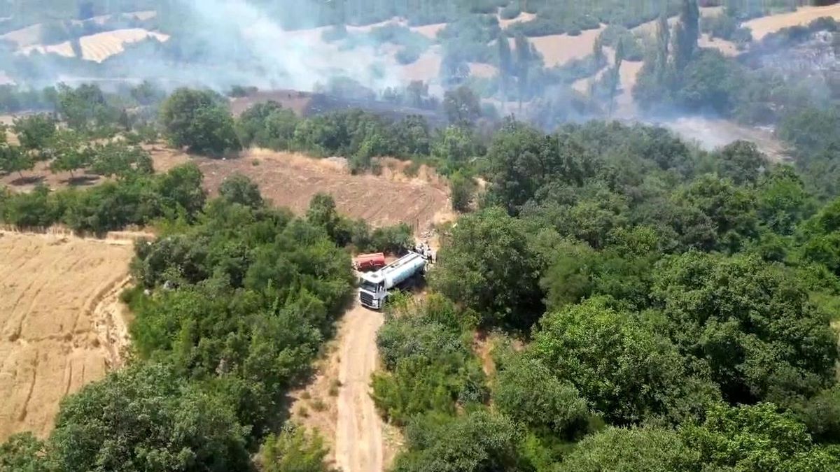 İnegöl'de Orman Yangını Kontrol Altına Alındı