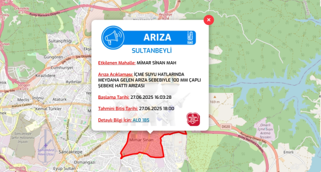 İstanbul SULTANBEYLİ su kesintisi! 27-28 Haziran İSKİ Sultanbeyli su kesintisi ne zaman bitecek, sular ne zaman gelecek?