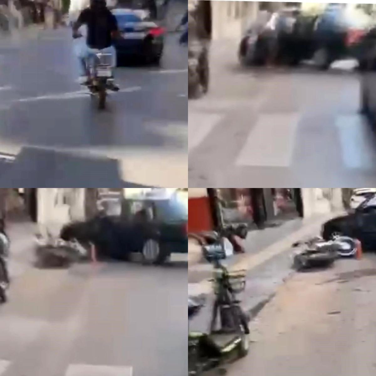 Mersin'de Motosiklet Kazaları Kask ve Güvenlik Kameralarına Yansıdı