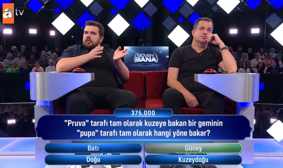 Pruva tarafı tam olarak kuzeye bakan bir geminin puba tarafı hangi yöne bakar?