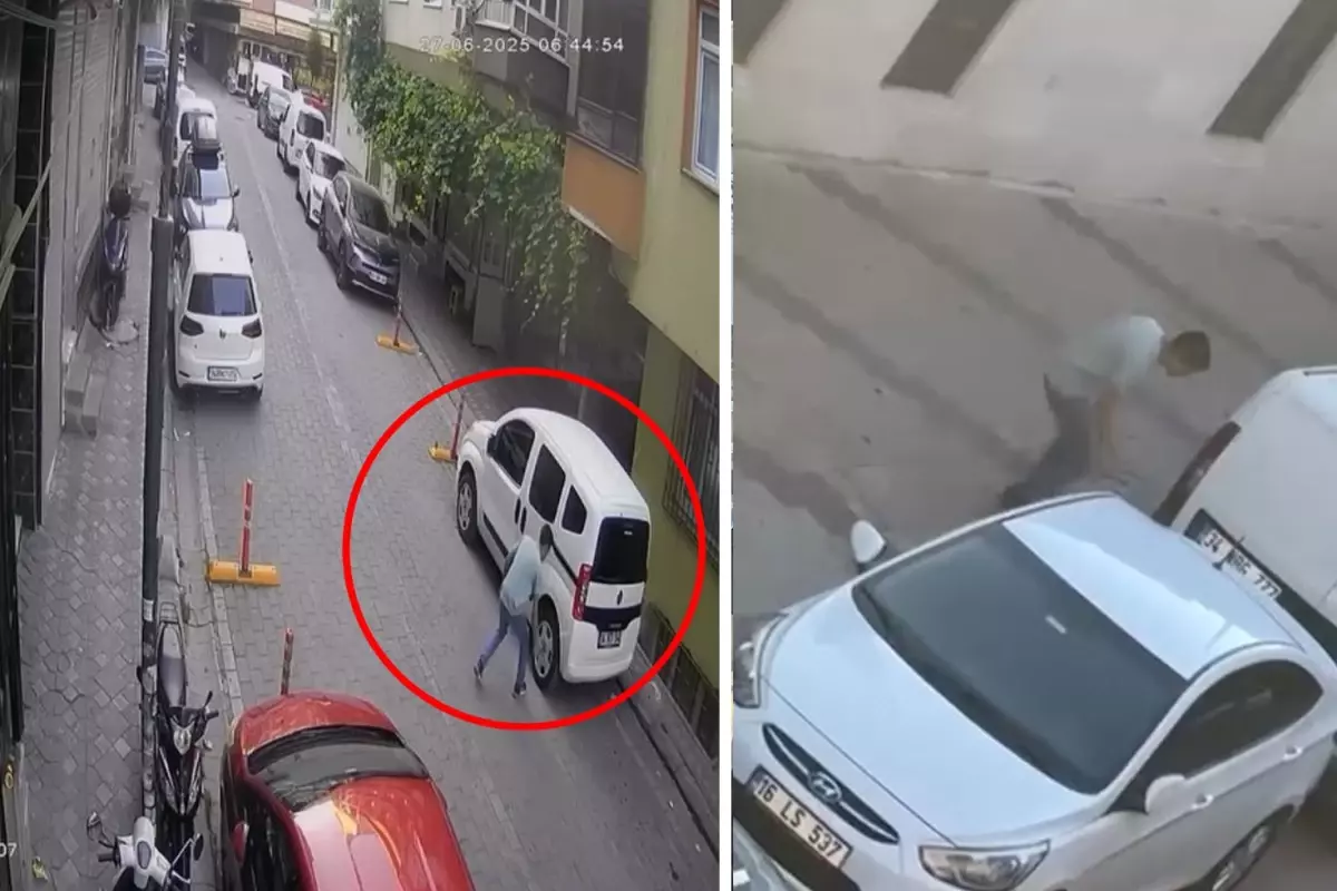 Zeytinburnu'nda sokak sokak dolaşıp araçların lastiklerini bıçakla patlattı
