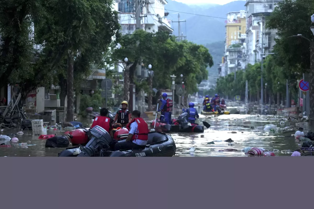 Çin'in Guizhou Eyaletinde Sel Felaketi Yeniden Acil Durum İlan Edildi