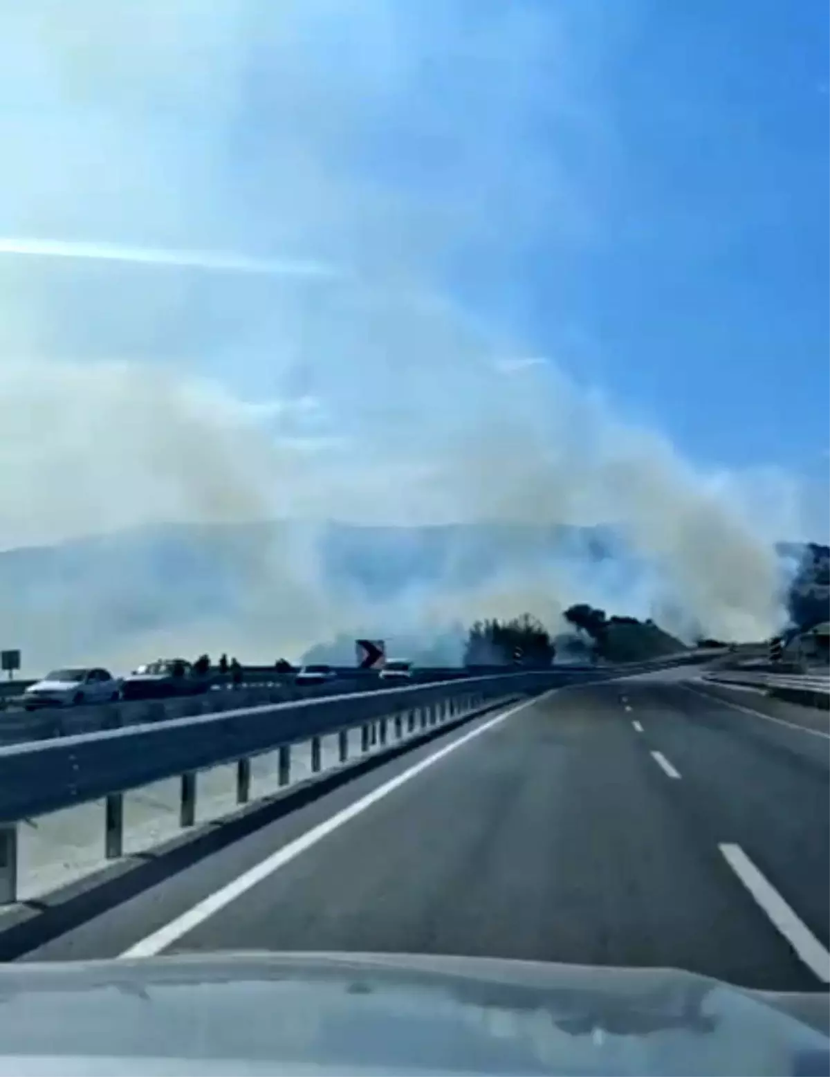 Dursunbey'de orman yangını çıktı