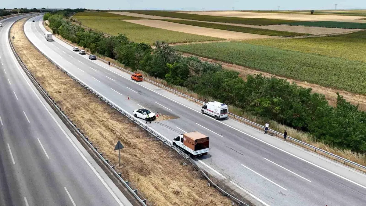 Edirne'de Trafik Kazası: 2 Yaralı