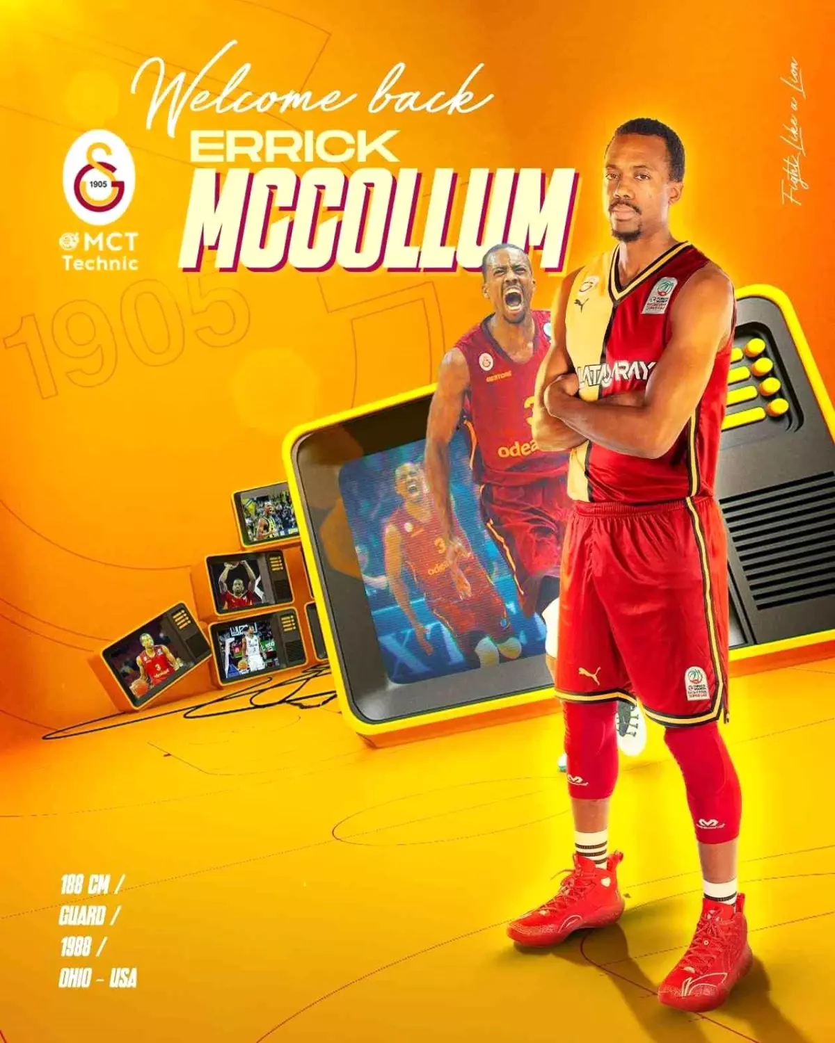 Galatasaray, Errick McCollum ile Sözleşme İmzaladı