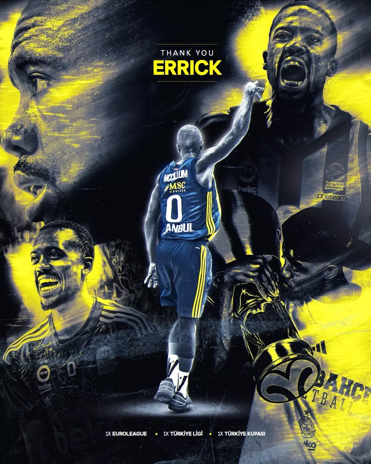 Fenerbahçe Beko, Errick McCollum ile Yollarını Ayırdı