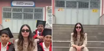 Mezuniyet akımına katılan öğretmenin seçtiği müzik tartışma yarattı