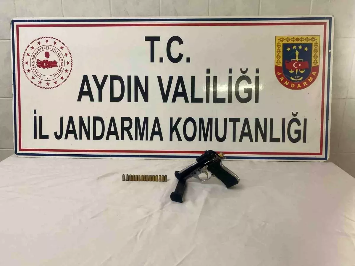 Didim'de Kurusıkı Tabanca ve Fişek Ele Geçirildi