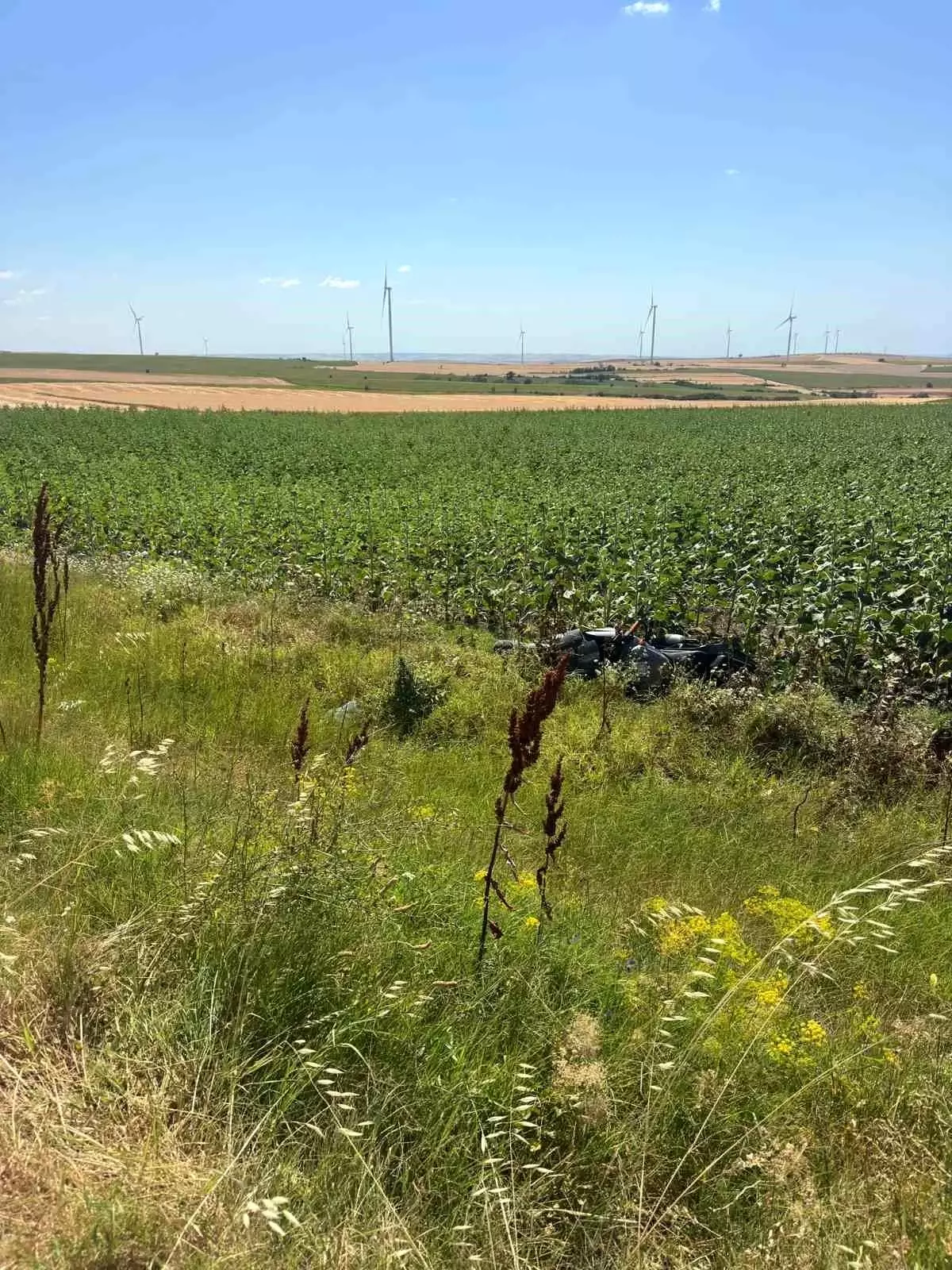 Tekirdağ'da Motosiklet Kazası: 1 Yaralı