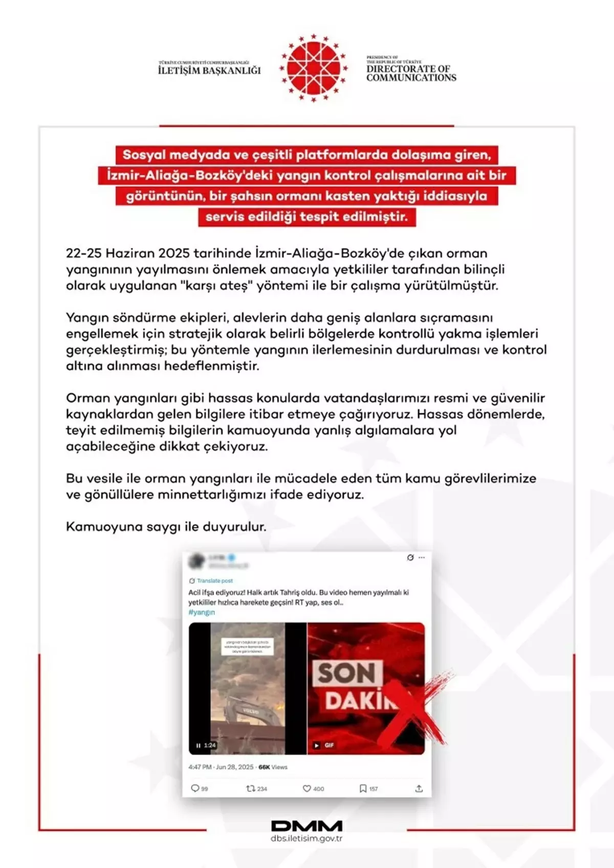 Aliağa Yangınında Dezenformasyon: İtfaiye Personeli Yanlış İfade Edildi