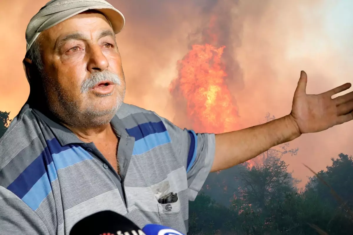 İzmir'deki orman yangını haberlerini izlerken alevleri kapısında buldu