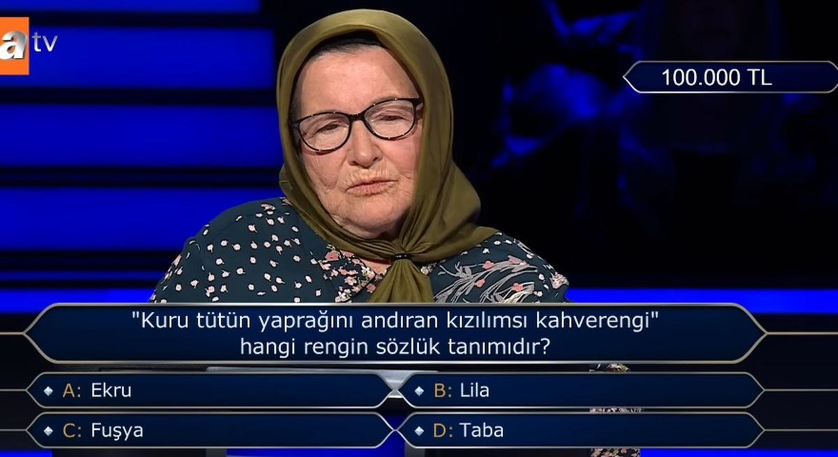 'Kuru tütün yaprağını andıran kızılımsı kahverengi' hangi rengin sözlük tanımıdır?
